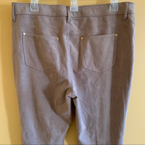 Chico’s Regular Faux-Suede Pants Knit Jeggings Pants Size 8. - Picture 4 of 13